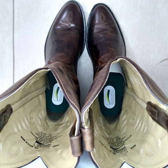 XWIDE Smoky Mountain Mens Western Cowboy Boot, Denver sz 10.5 EE 14 EE Brown NIB - Picture 11 of 16